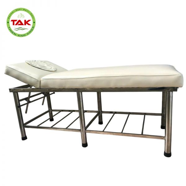 Giường Massage Body Chân Sắt - Inox